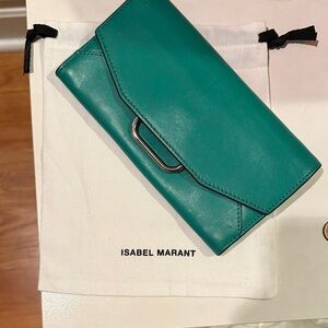 NWOT Isabel Marant Lesno Wallet in Teal